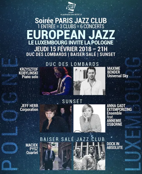 Affiche de European Jazz : Le Luxembourg invite la Pologne