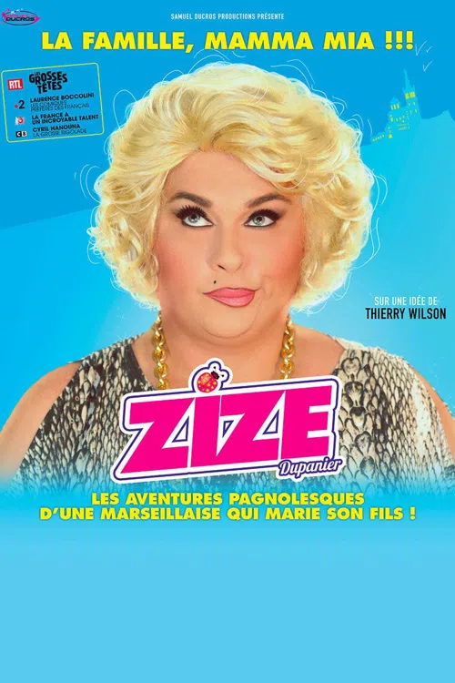 Affiche de Zize dans La famille Mamma Mia