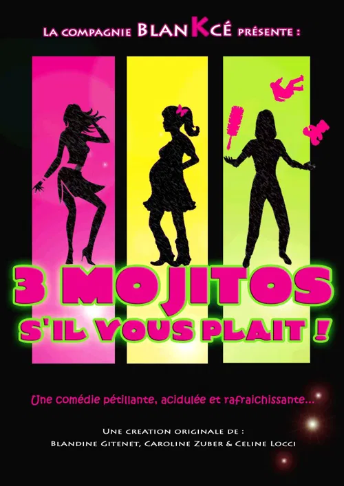Affiche de 3 mojitos s'il vous plait !