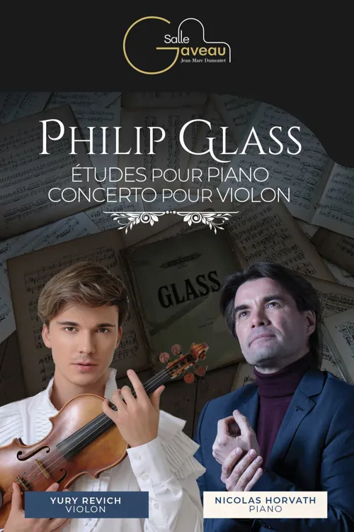 Affiche de Philip Glass – Nicolas Horvath & Yury Revich