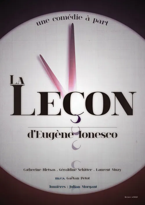 Affiche de La leçon