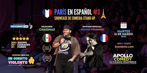 Affiche de París en Español #3 : Un show de comedia stand-up en tu idioma