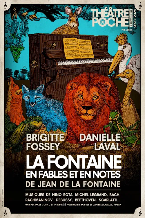 Affiche de La Fontaine en fables et en notes