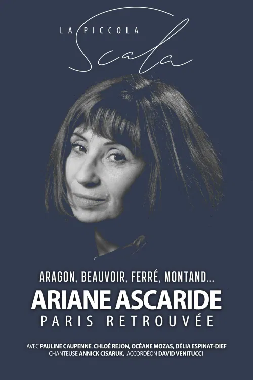 Affiche de Paris retrouvée avec Ariane Ascaride