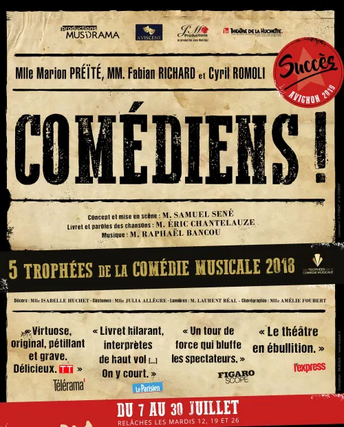 Affiche de Comédiens !