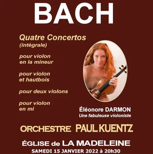 Affiche de Bach : quatre Concertos