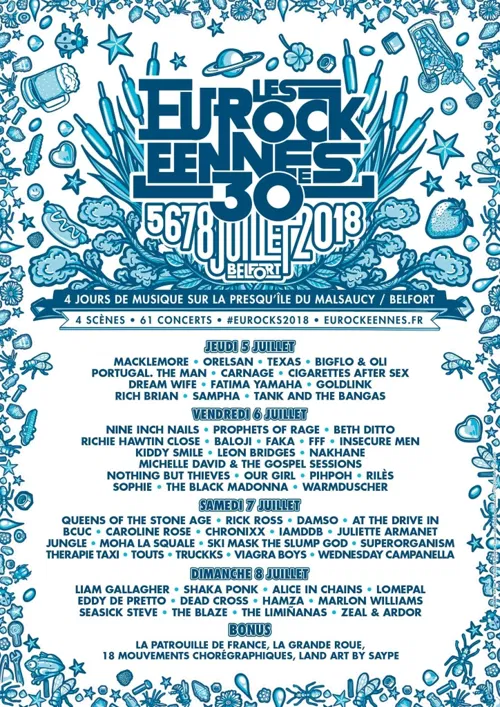 Affiche de Les Eurockéennes de Belfort 2018