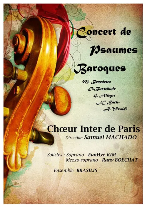 Affiche de Psaumes Baroques