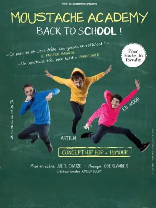 Affiche de Moustache Academy dans Back to School
