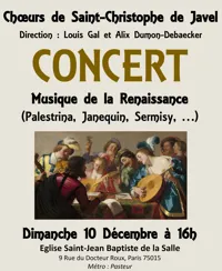 Choeurs St Christophe - Musique de la Renaissance - 