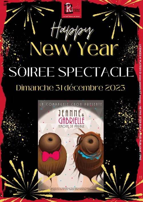Affiche de Soirée Spécial Réveillon avec Jeanne Et Gabrielle