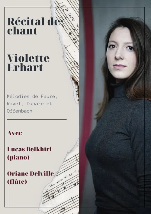 Affiche de Violette Erhart récital