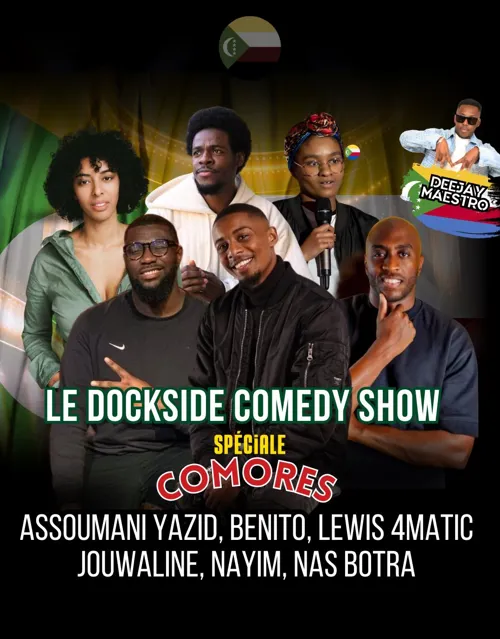 Affiche de Dockside comedy show Spéciale Comores