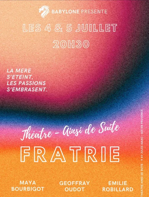 Affiche de Fratrie