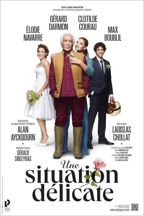 Affiche de Une situation délicate | avec Gérard Darmon, Clotilde Coureau, Max Boublil, Elodie Navarre