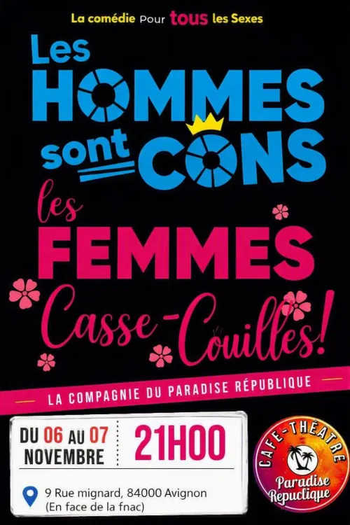 Affiche de Les hommes sont cons, les femmes casse-couilles !