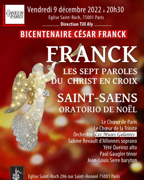 Affiche de Concert bicentenaire de César Franck