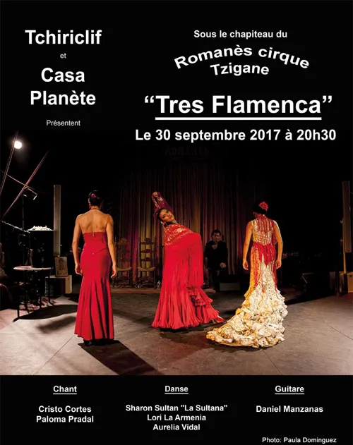 Affiche de Soirée Tres Flamenca
