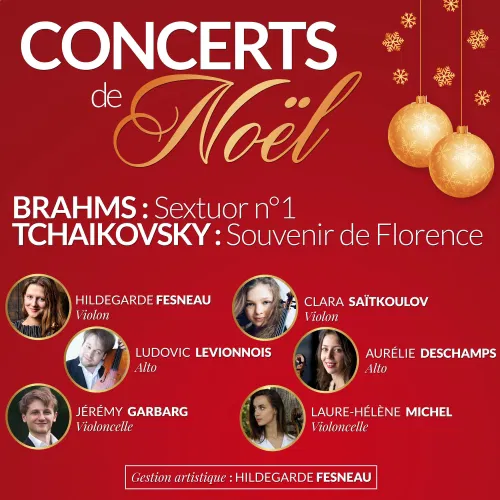 Affiche de Concert de Noël Tchaikovsky et Brahms