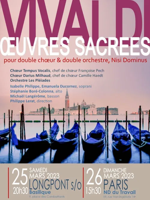 Affiche de Vivaldi : Oeuvres sacrées