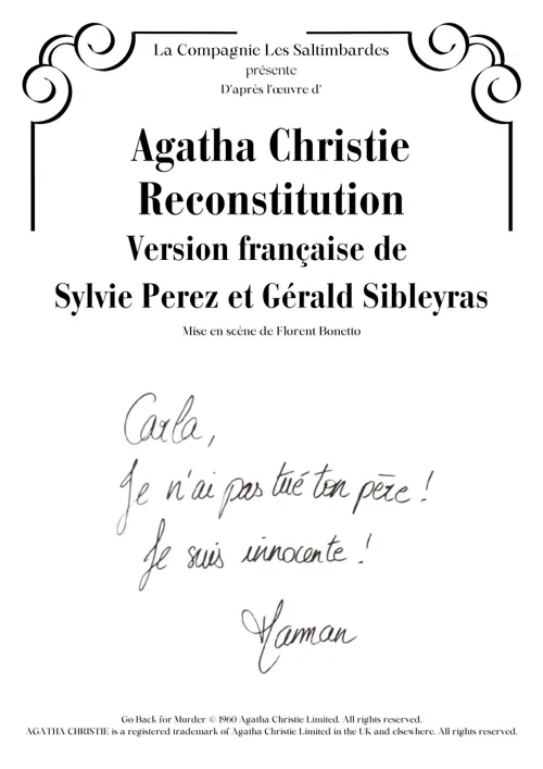 Affiche de Reconstitution