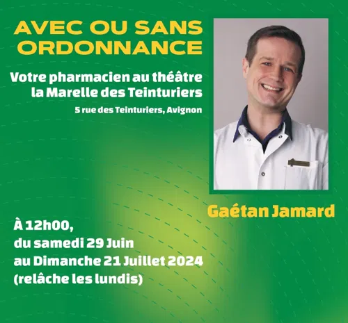 Affiche de Gaëtan Jamard dans Avec ou sans ordonnance