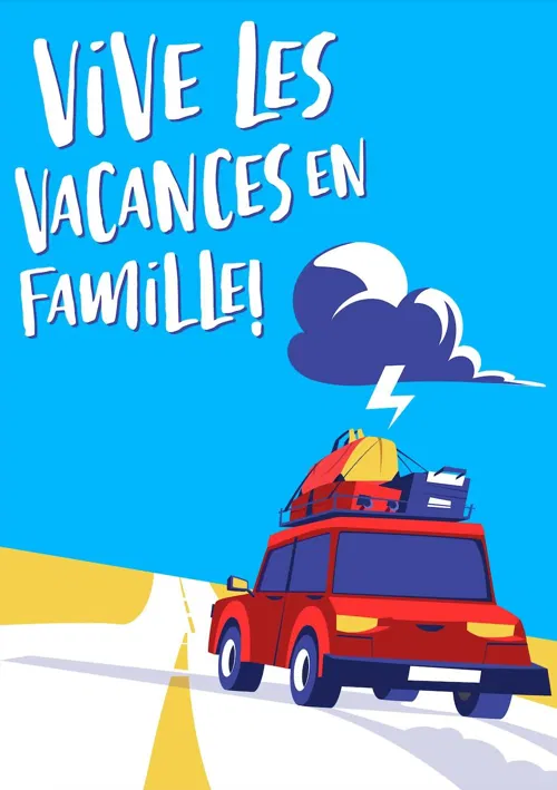 Affiche de Vive les vacances en famille