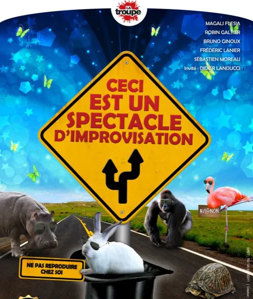 Affiche de Ceci est un spectacle d'improvisation