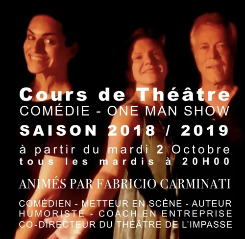 Affiche de Cours de Comédie et One Man Show