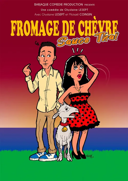 Affiche de Fromage de chèvre et sauce Thaï