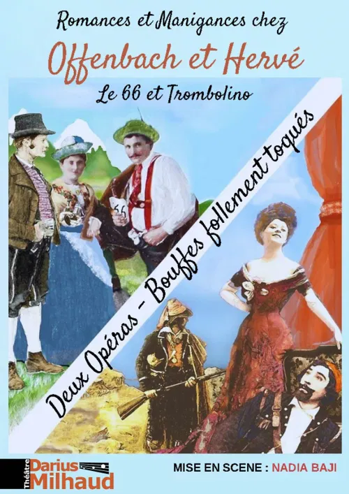 Affiche de Romances et manigances chez Offenbach et Hervé