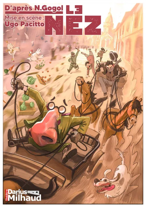 Affiche de Le Nez, d'après la nouvelle de Nikolaï Gogol