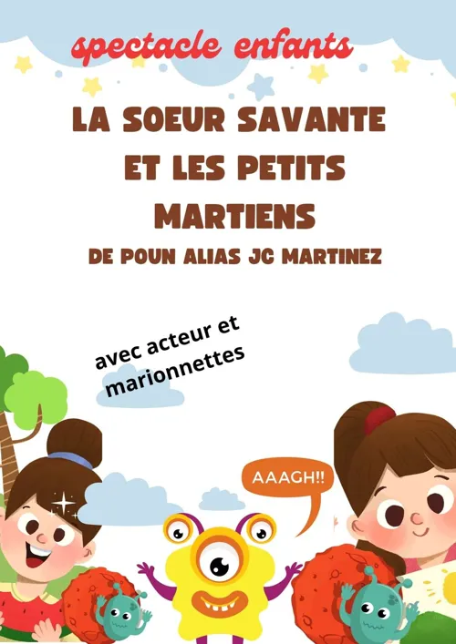 Affiche de La soeur savante et les petits martiens