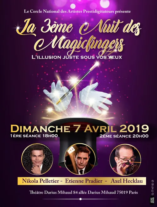 Affiche de 3ème édition de la Nuit des Magicfingers