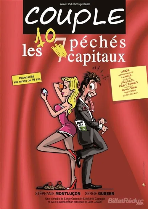 Affiche de Couple, les 10 péchés capitaux