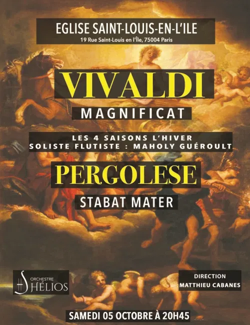 Affiche de Magnificat de Vivaldi / Stabet Mater de Pergolese