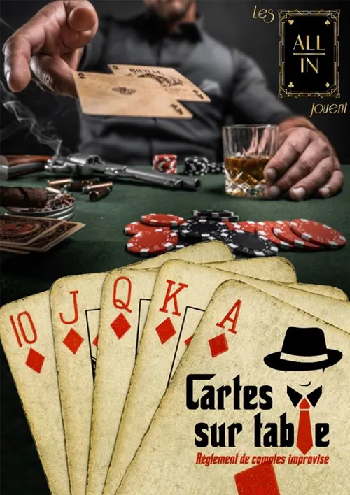 Affiche de Cartes sur table