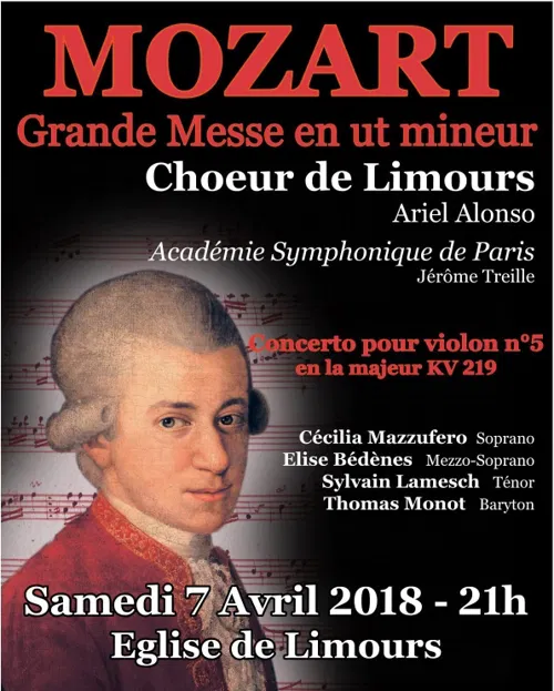 Affiche de Grande Messe en ut mineur de Mozart