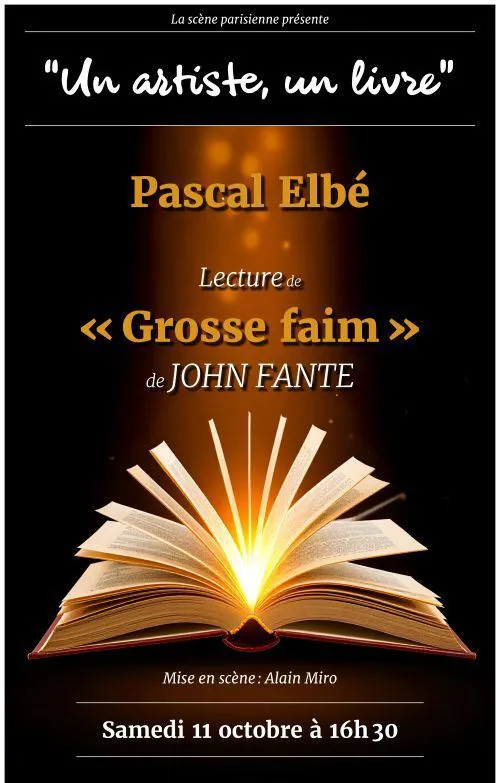 Affiche de Un artiste, un livre : Pascal Elbé