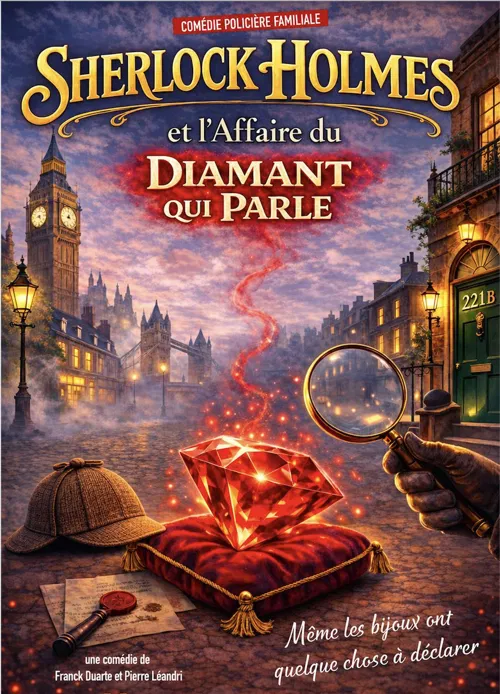 Affiche de Sherlock Holmes et l'affaire du diamant qui parle