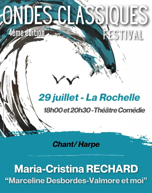 Affiche de Marceline Desbordes : Valmore et moi | Festival Ondes Classiques