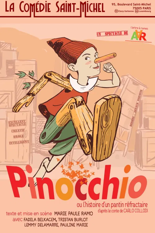 Affiche de Pinocchio, ou l'histoire d'un pantin réfractaire