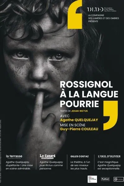 Affiche de Jehan-Rictus, Rossignol à la langue pourrie