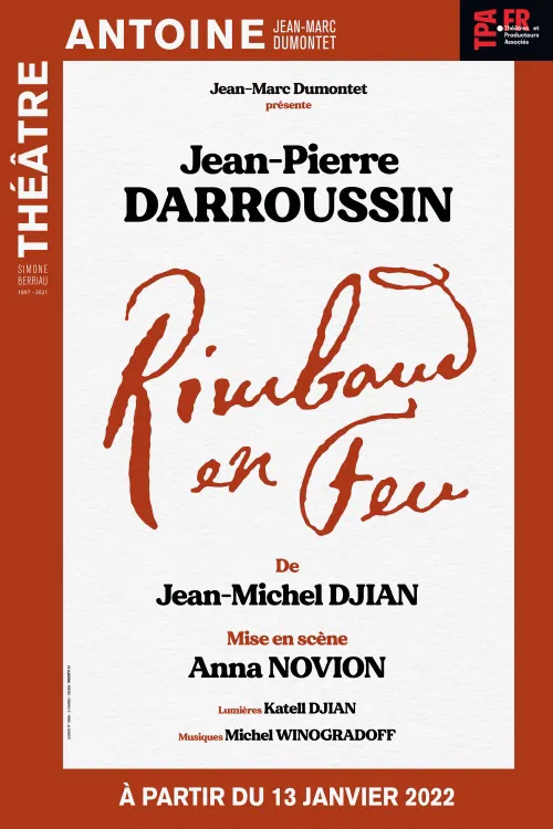 Affiche de Rimbaud en feu | avec Jean-Pierre Darroussin
