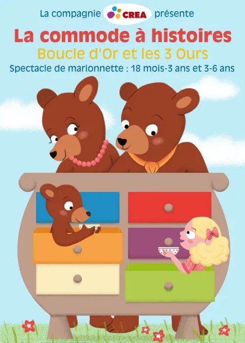Affiche de Commode à histoires, Boucle d'or et les trois ours