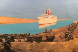 Affiche de Visite guidée : Exposition L'épopée du canal de Suez | par Loetitia Mathou