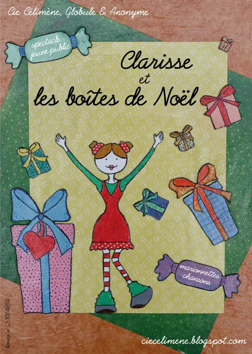 Affiche de Clarisse et les boites de Noël version crèche