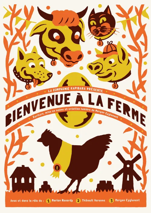 Affiche de Bienvenue à la ferme
