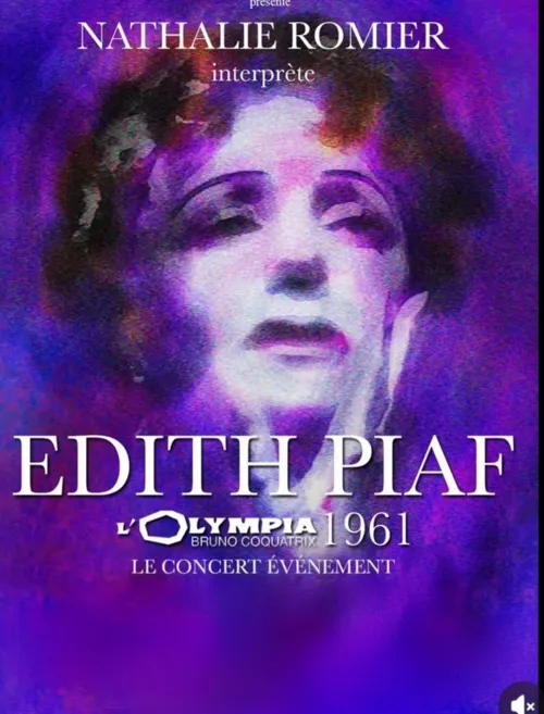 Affiche de edith piaf 1961
