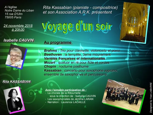 Affiche de Rita Kassabian et la chorale de la Ritournelle | Quand le concerto rencontre la variété